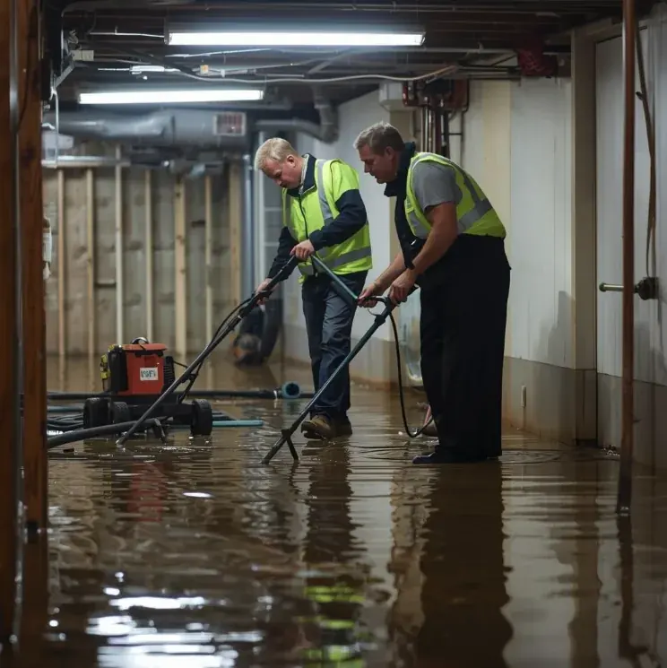 Water damage restoration in a Cary commercial building